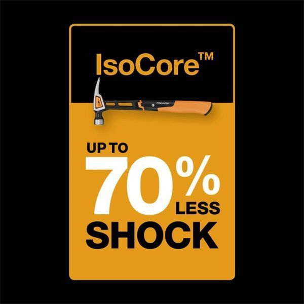 Молоток с изогнутым когтем Fiskars Pro IsoCore&trade; L (1027203) 1027203 фото