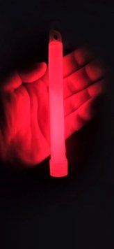 Химический источник света Lightstick 15см аварийный свет ХИС красный арт.159 фото
