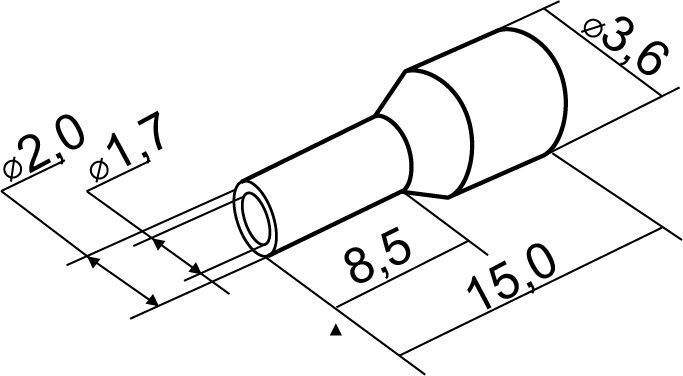 Наконечники трубчатые НТ 1,5-08 зеленые (100шт) АСКО-УКРЕМ A0060010094 фото