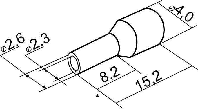 Наконечники трубчатые НТ 2,5-08 зеленые (100шт) АСКО-УКРЕМ A0060010095 фото