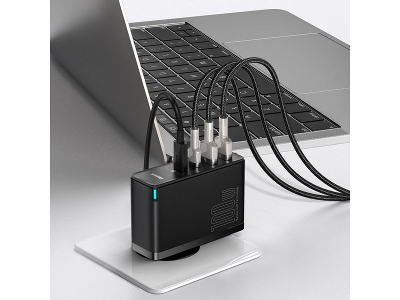 Сетевое зарядное устройство (100W) Baseus GaN2 Pro Quick Charger (100W) черный (TZCCGAN-L01) арт.257 фото