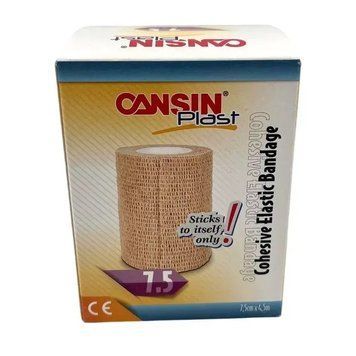 Самофіксуючий еластичний бинт Cansin Plast 7,5 см х 4,5м к.437 фото