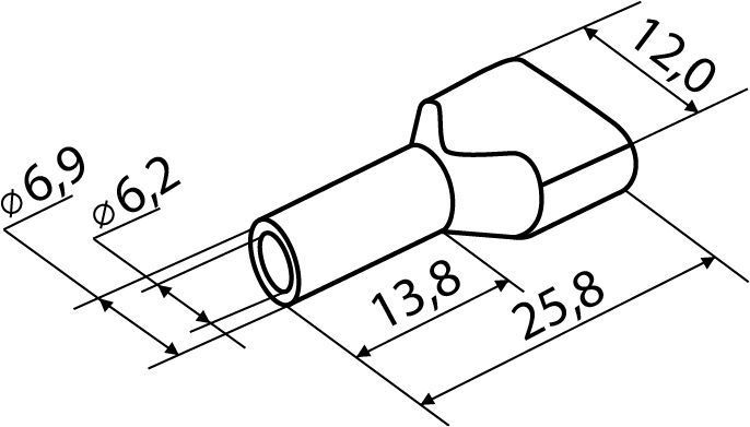Наконечники трубчатые ТЕ 10,0-14 коричневі (100 шт) АСКО-УКРЕМ A0060120012 фото