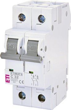 Автоматический выключатель АС ETI ETIMAT 6 2Р 32А 400V 2143519 фото